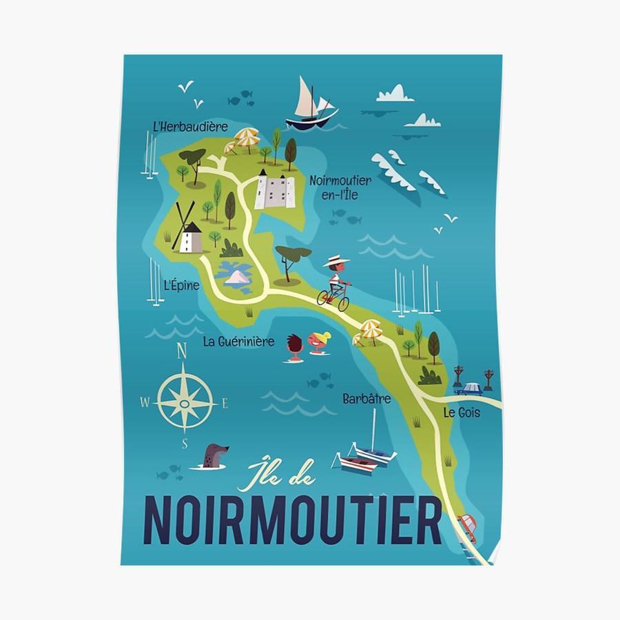 Maison Bord de mer à Noirmoutier Barbâtre Eksteriør bilde